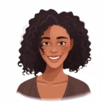 black woman smiling portrait vector 600nw 2281497689